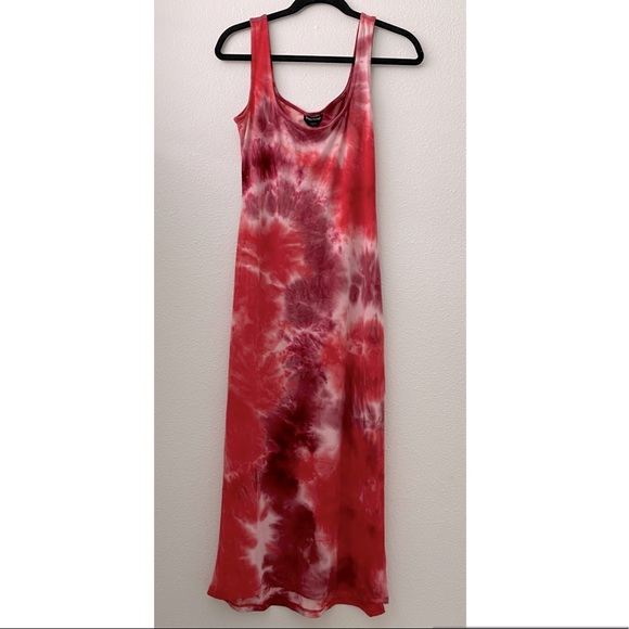 011. NWT SUPER Soft Bebe Tie-dye Maxi Tank Top Dress - Picture 2 of 10
